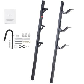 Trimmer Rack, 3 Place Weeder Trimmer Rack, Locking Trim Holder Landscape Trailer Rack Carrier Mount on Open Pickup/Trailer Enclosed Trailers, Pai